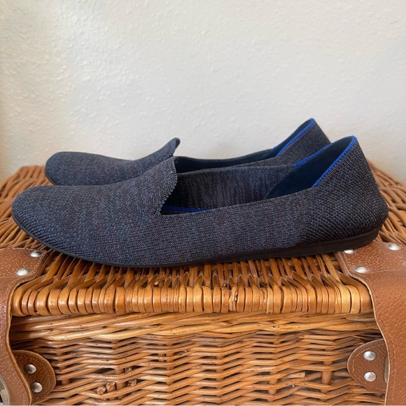 Rothy's The Flats Women's Size 7.5 Navy Ballet Slip On Round Toe Comfort Shoes - Picture 4 of 8